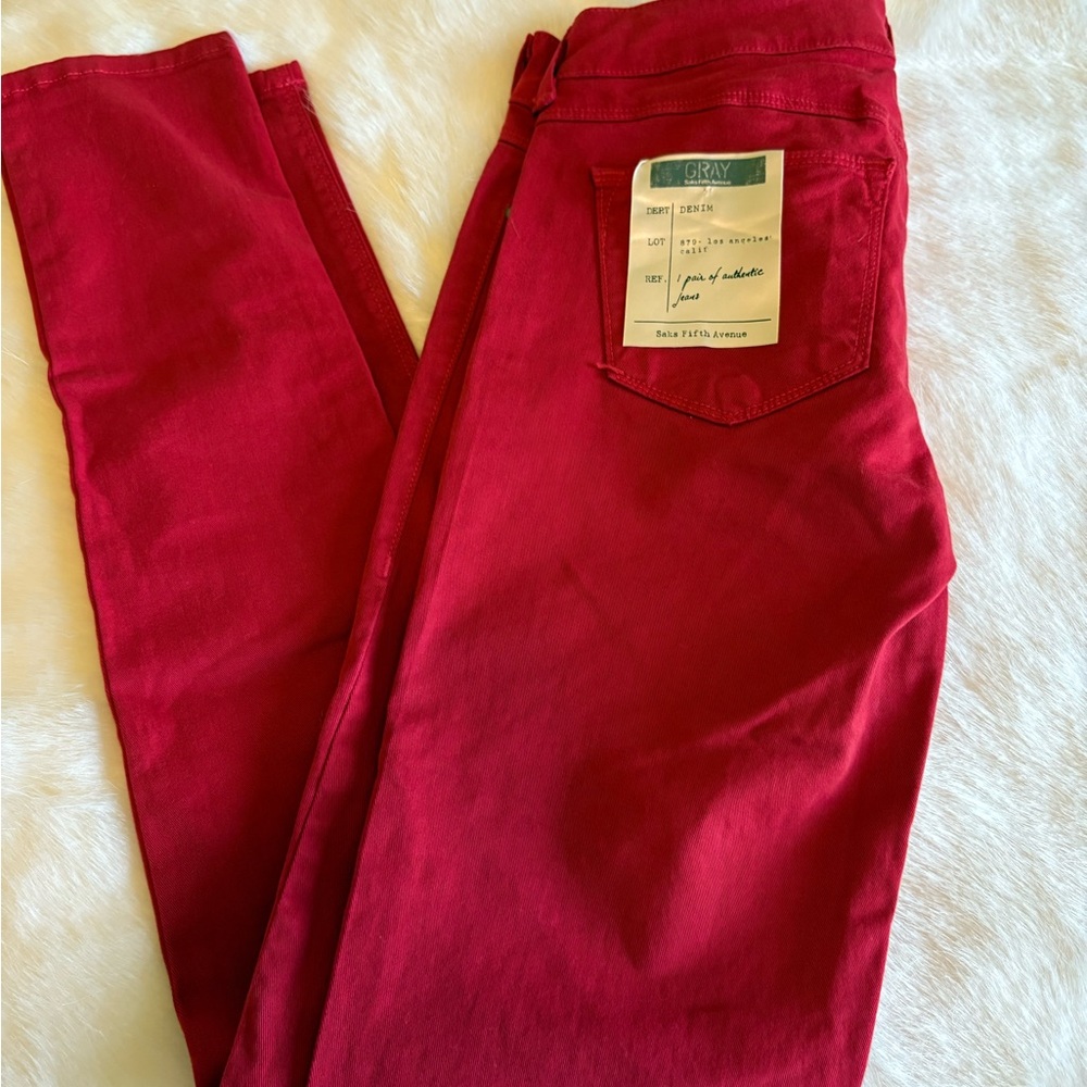 Women's Red Jeans